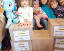 У громади Запорізької області доставили продуктові набори для багатодітних родин