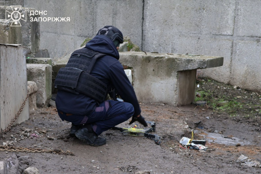 На підприємстві в Запоріжжі знайшли уламки ворожого дрона (фото, відео)