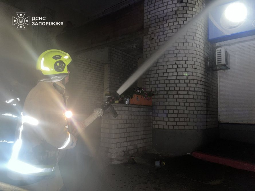 У Запоріжжі в багатоповерхівці спалахнула пожежа - вибратись живою жінці допомогли рятувальники (фото)