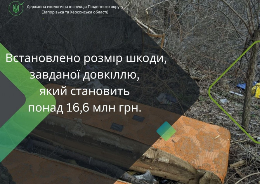 Мільйонні збитки через забруднення ґрунту: у Запоріжжі екоінспекція звернулася до правоохоронців