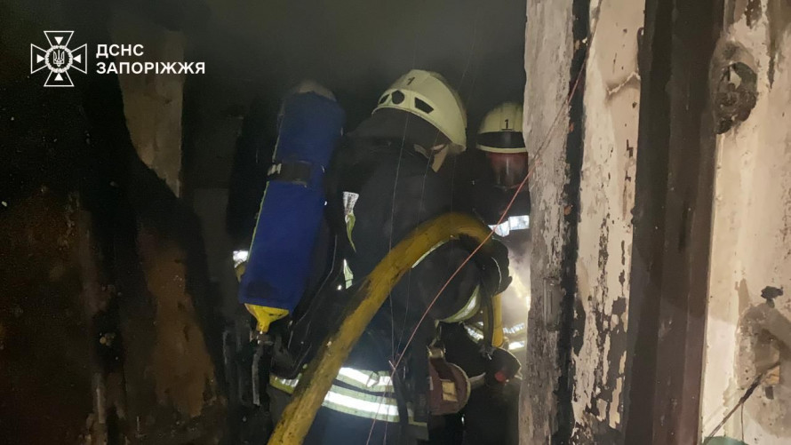 Винесли з диму та полум'я: у Запоріжжі врятували людину під час пожежі (фото, відео)