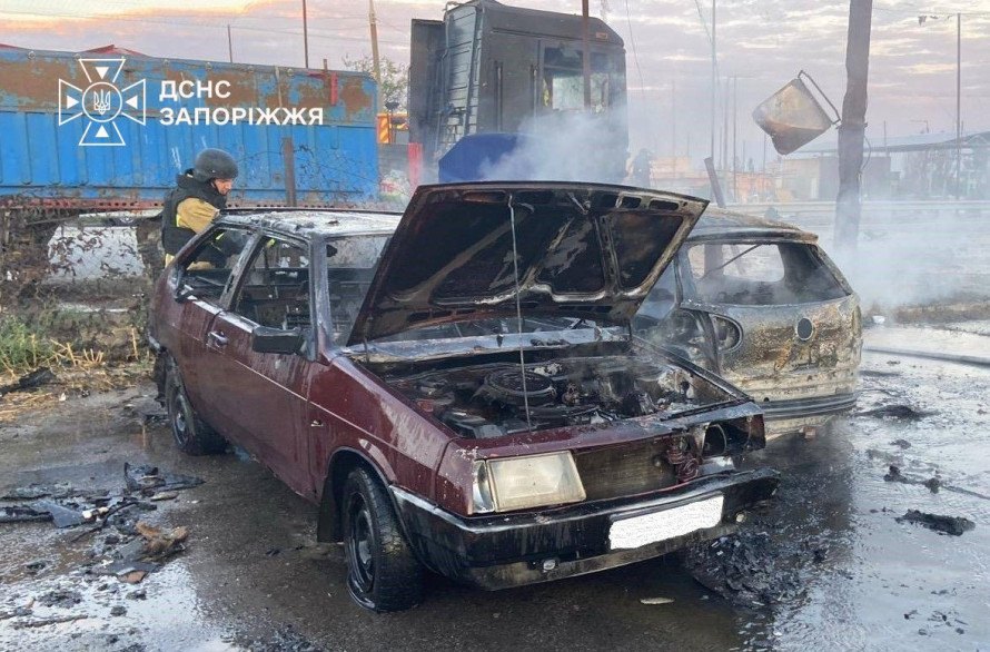 Атака дрона на Запоріжжя: одна людина отримала поранення (фото)