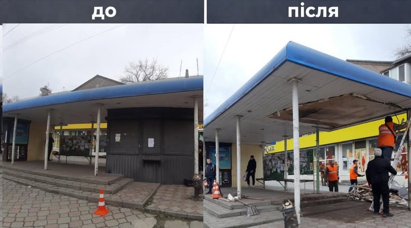 Кіоск на зупинці прибрали: в Запоріжжі власник проігнорував рішення виконкому (фото)