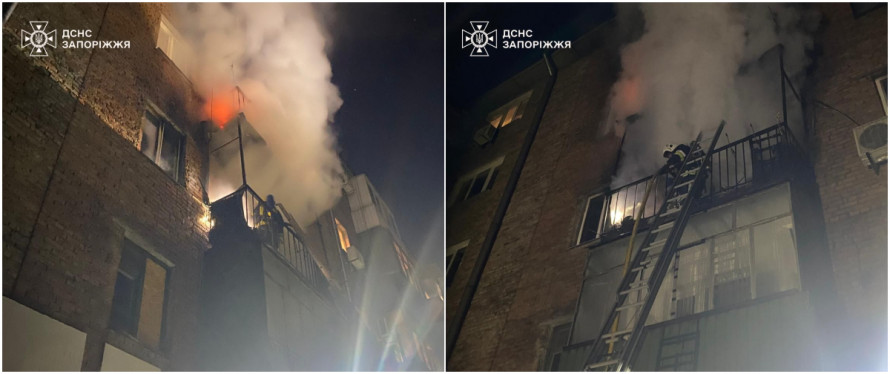 Винесли з диму та полум'я: у Запоріжжі врятували людину під час пожежі (фото, відео)