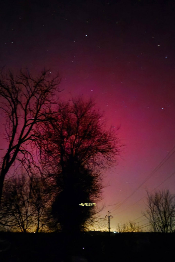 Магія в небі: запоріжці спостерігали рідкісне північне сяйво (фото)