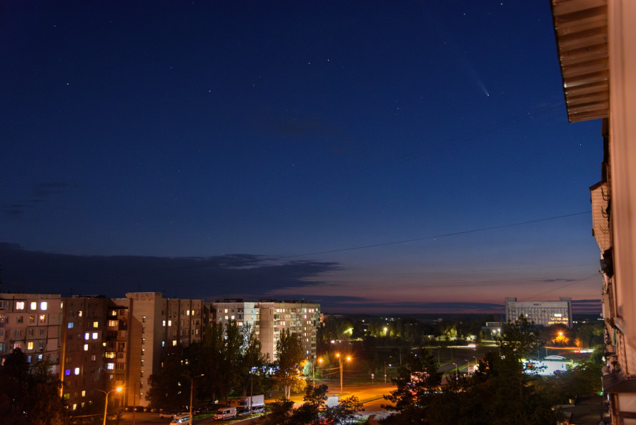 Вперше за 13 років - над Запоріжжям бачили найяскравішу комету (фото)