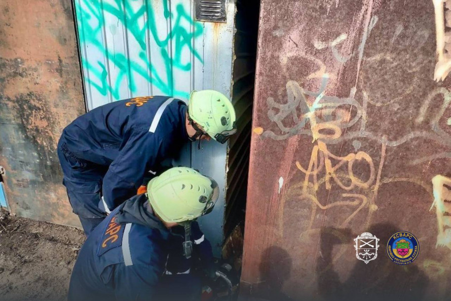 У Запоріжжі пес опинився у пастці: небайдужі люди почули скавчання