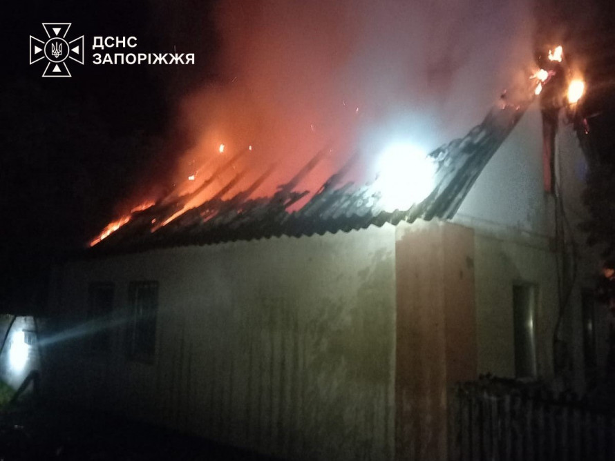 Вогонь дістався оселі: на Запоріжжі під час пожежі постраждав чоловік (фото)
