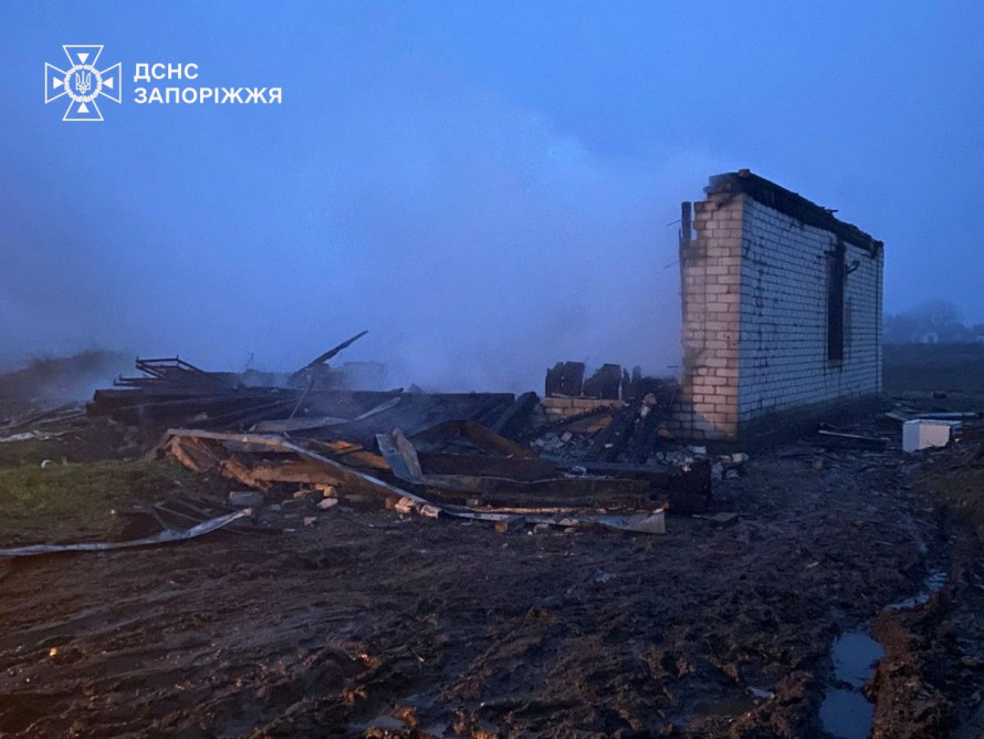 На Запоріжжі нічна пожежа забрала життя людини