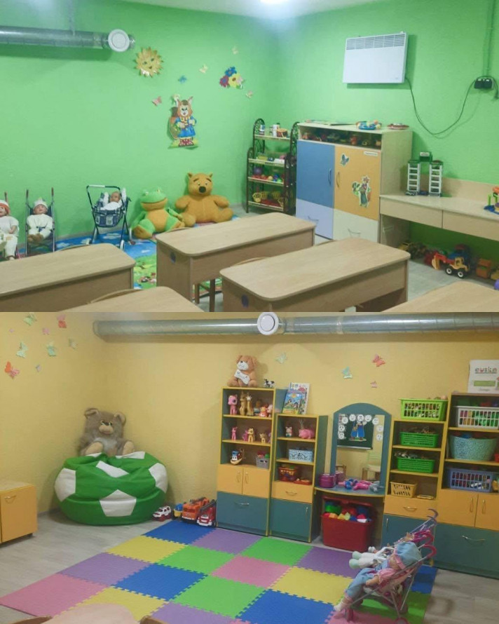 У Запоріжжі відремонтували укриття у трьох садочках — де саме оновили безпечні простори (фото)