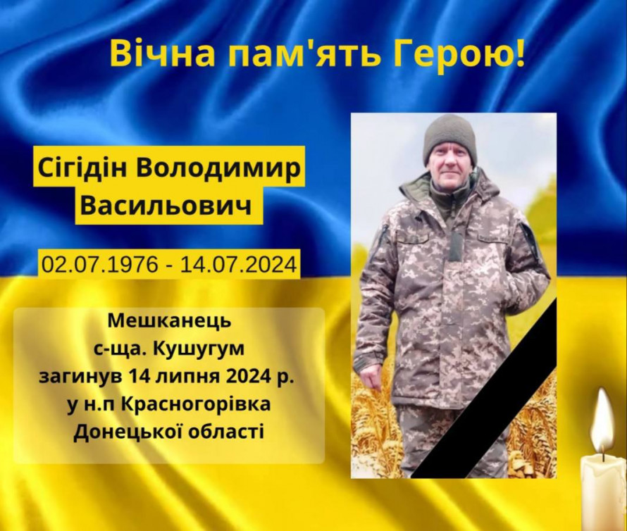 Не повернувся з бойового завдання: на Донеччині загинув Захисник із Кушугмської громади (фото)