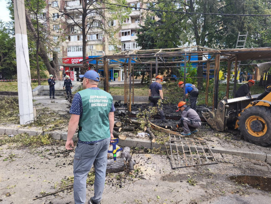 Уламки та вирви - в двох районах Запоріжжя зафіксували значне забруднення через ворожу атаку безпілотниками (фото)