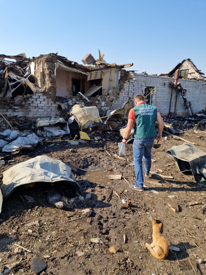 У Запоріжжі екологи зафіксували масштабне забруднення ґрунту після нічної атаки дронів (фото)