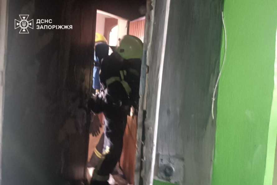 Вогонь спалахнув у коридорі - в Запоріжжі надзвичайники загасили пожежу на дев'ятому поверсі (фото)
