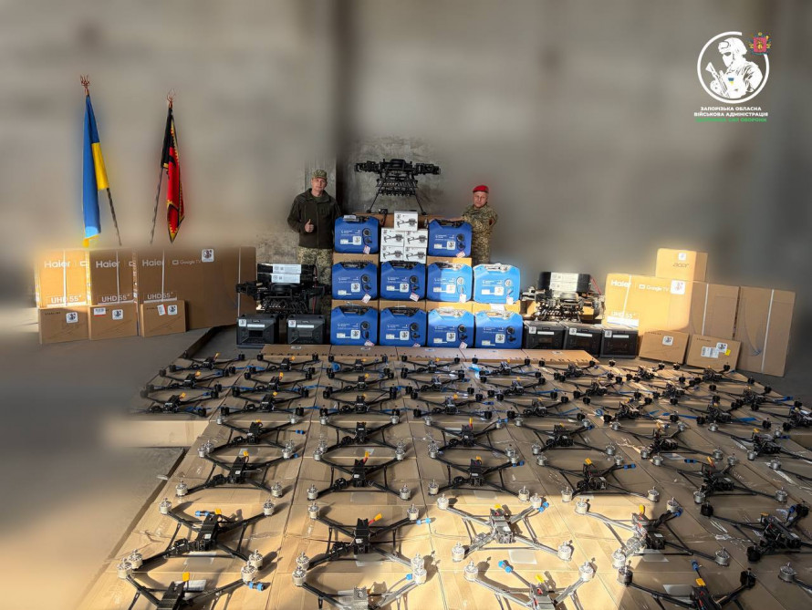 Дрони, бомбери та засоби зв’язку: 55-та бригада «Запорізька Січ» отримала допомогу на п'ять мільйонів гривень (фото)
