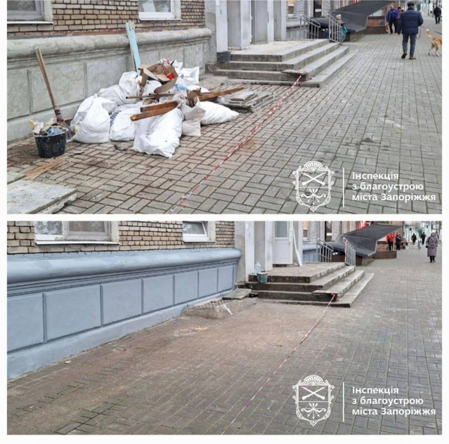 Прибирали весь тиждень - у Запоріжжі інспекція демонтувала десятки вивісок (фото, відео)