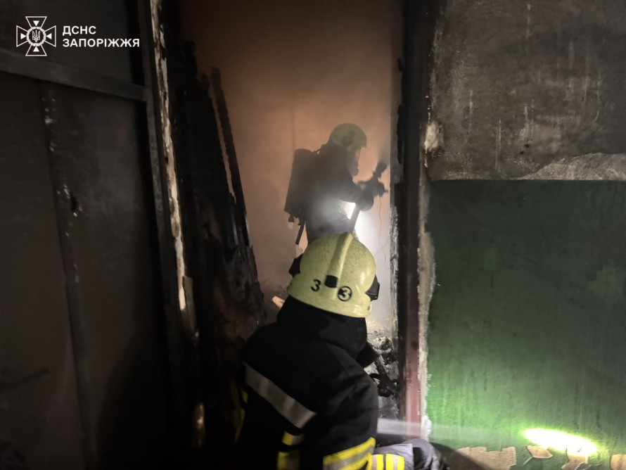 Масштабна пожежа у Запоріжжі – рятувальники вивели з вогню шістьох людей (фото, відео)