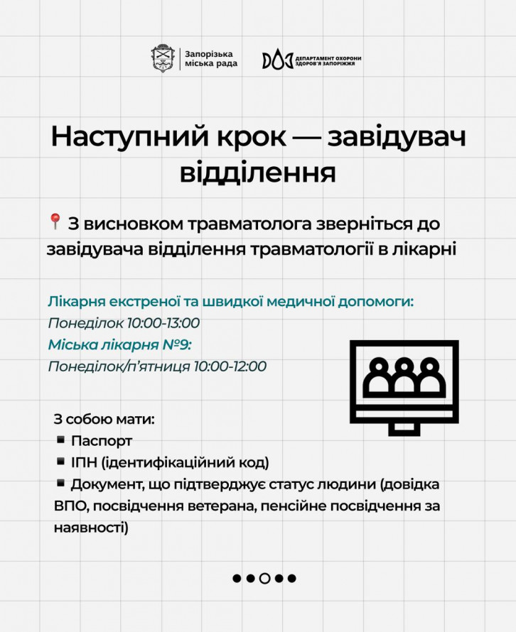 Запоріжці можуть безкоштовно зробити ендопротезування суглобів - покроковий алгоритм