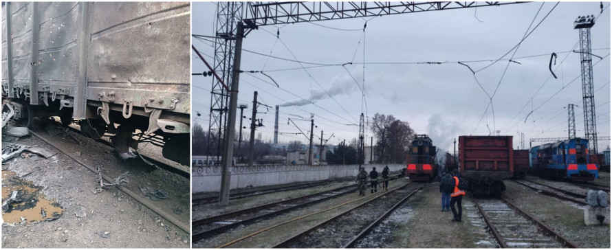 Удар по станції: на Запоріжжі російський БПЛА поцілив у тепловоз Укрзалізниці (фото)