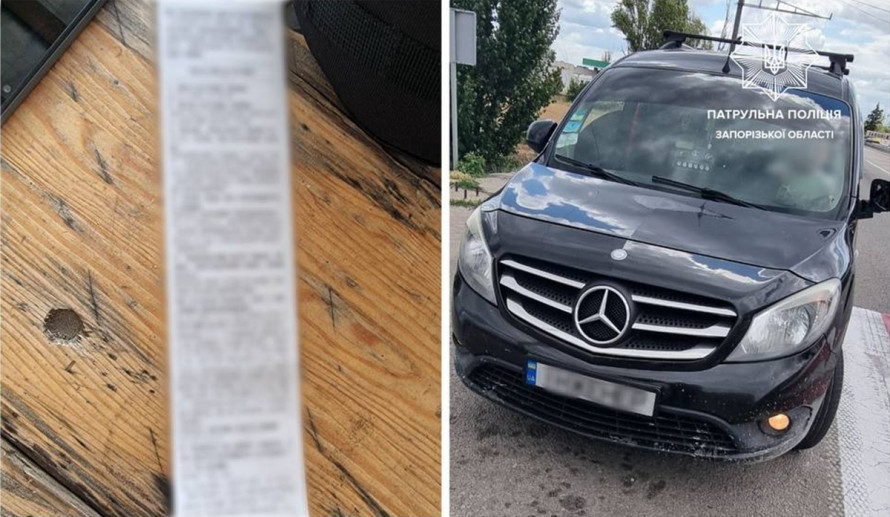 Проскочити не вдалося - у запорізького водія, який проїхав на червоне, знайшли фальшиві номери
