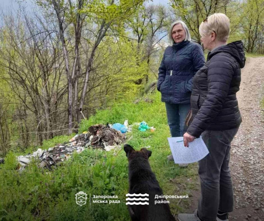 Мальовниче місце зіпсувало звалище: у Запоріжжі містяни виявили купу відходів просто неба (фото)