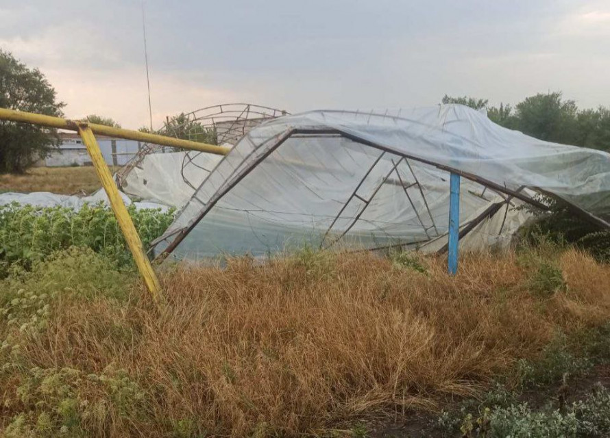 Буревій наробив лиха – мешканці двох сіл Запорізького району залишилися без газу та електрики (фото)