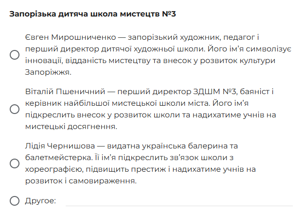 У Запоріжжі планують перейменувати 13 шкіл - містян запрошують проголосувати