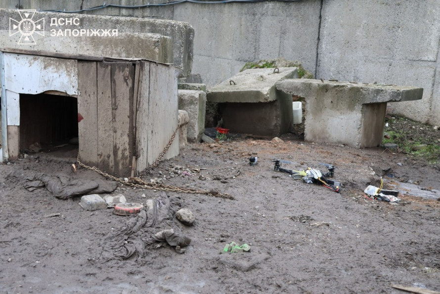 На підприємстві в Запоріжжі знайшли уламки ворожого дрона (фото, відео)