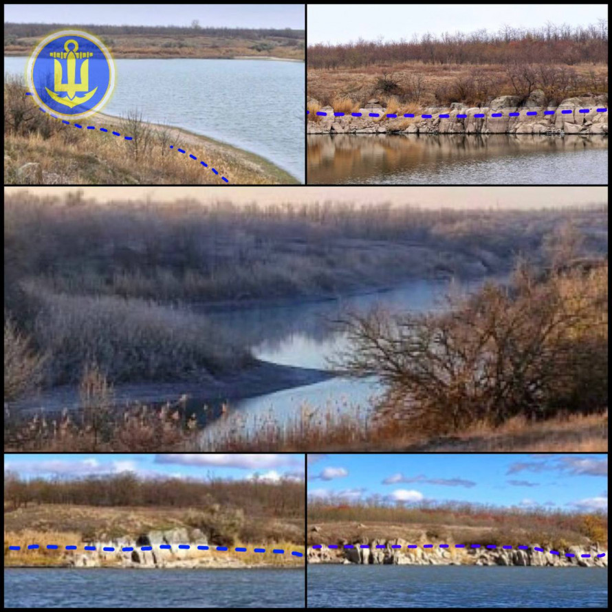 Бездіяльність окупантів - рівень води у Бердянському водосховищі продовжує знижуватися