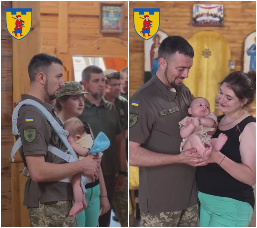 Обряд на Хортиці: у Запоріжжі військового разом із сином посвятили у козаки (відео)