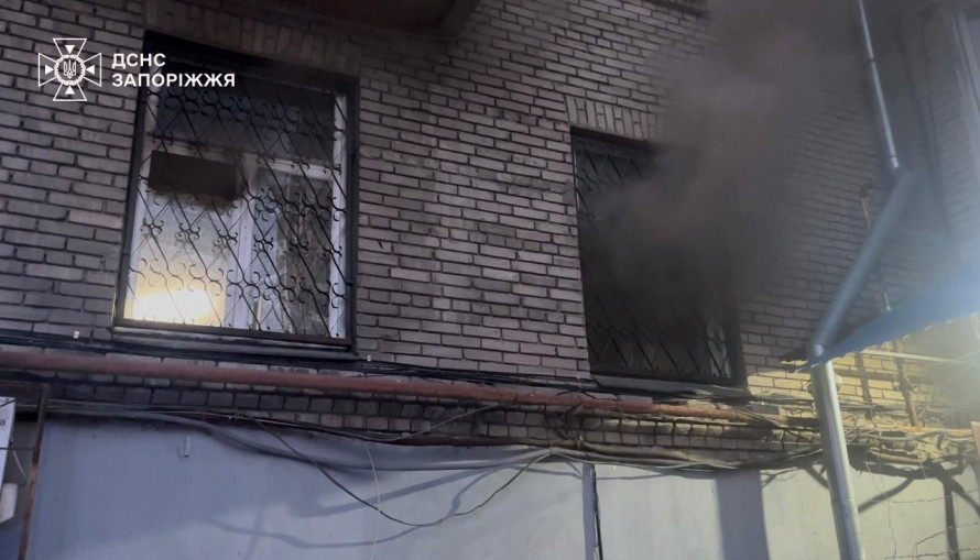 На Запоріжжі під час пожежі в магазині постраждали двоє людей (фото)