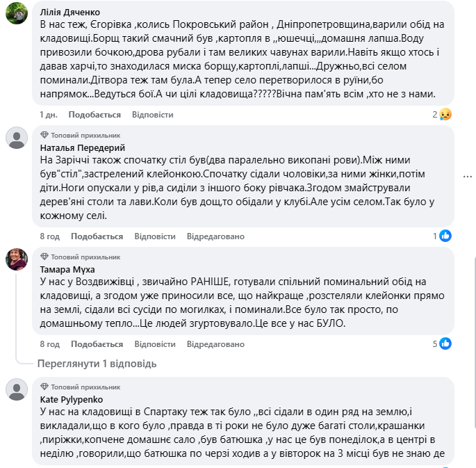 Коли село збиралося разом: як проходили поминальні дні на Запоріжжі в минулому столітті (фото)
