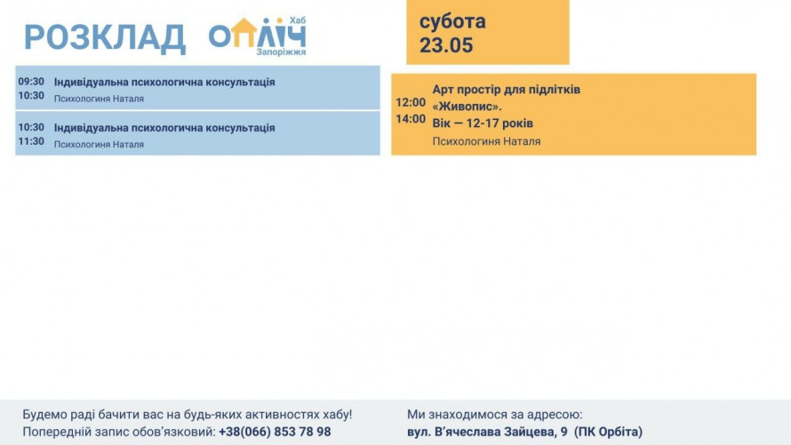 Через дотик і творчість: у запорізькому ком’юніті-центрі «Опліч Хаб» провели арттерапію для батьків і дітей