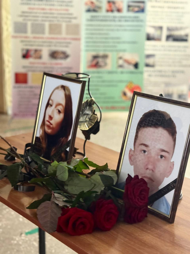 У Запоріжжі попрощалися з 18-річними Степаном і Софією, які загинули від удару ворожого безпілотника