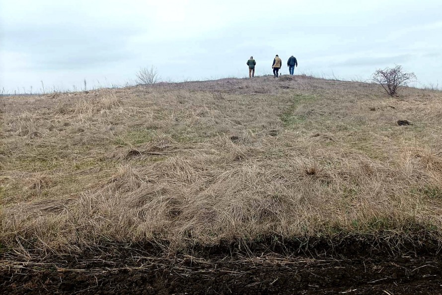 Лежала в посадці біля кургану: у Запорізькому районі знайшли стелу віком понад шість тисяч років (фото)