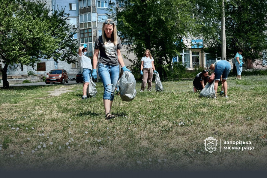 У запорізькому парку влаштували полювання на амброзію: зібрали понад 40 кг рослин (фото)