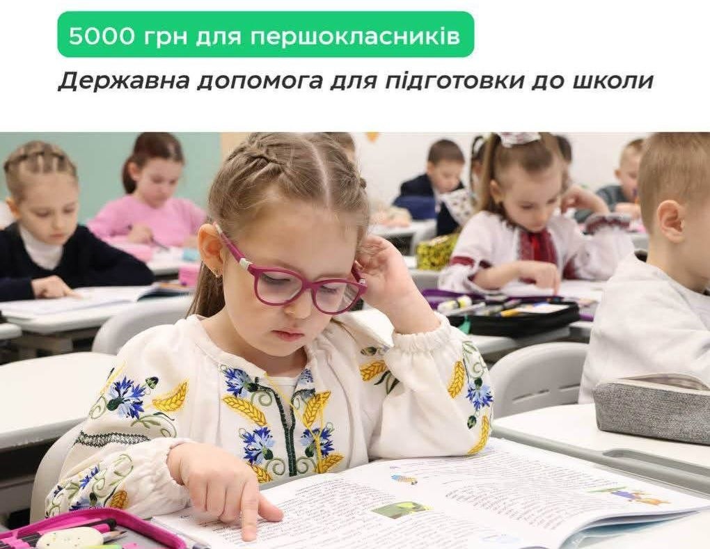 Запорізькі родини можуть отримати п'ять тисяч гривень на підготовку дітей до школи