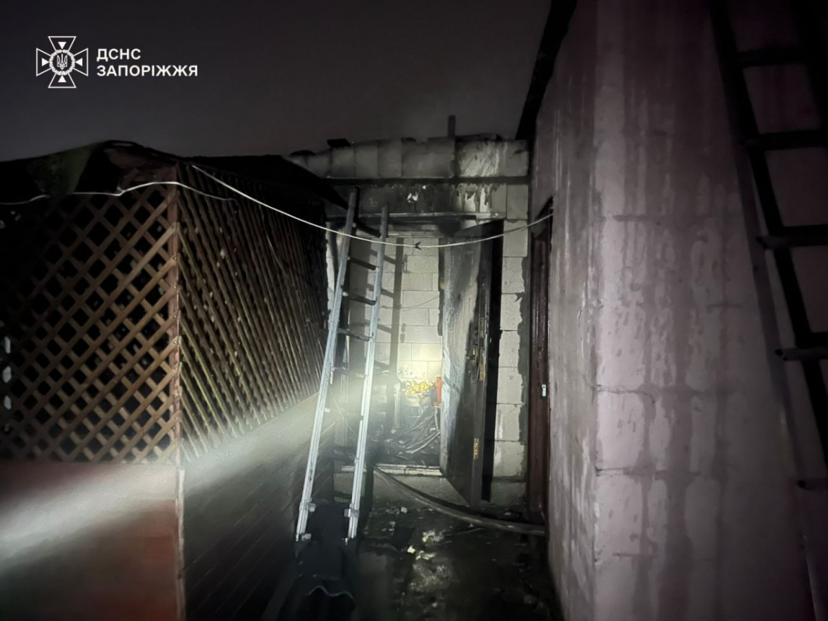 У Запорізькому районі горіла лазня - причина пожежі