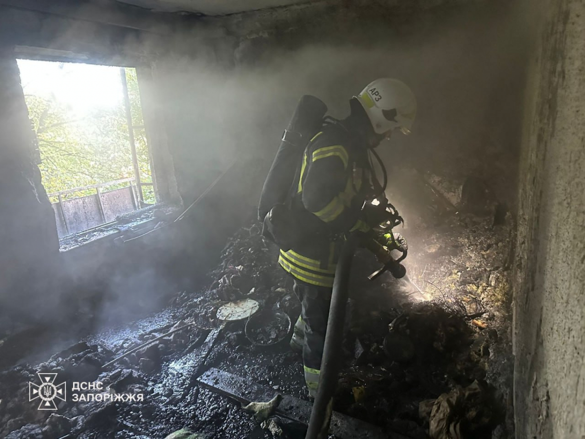 У Запоріжжі сталася масштабна пожежа - надзвичайники врятували 15 людей (фото, відео)