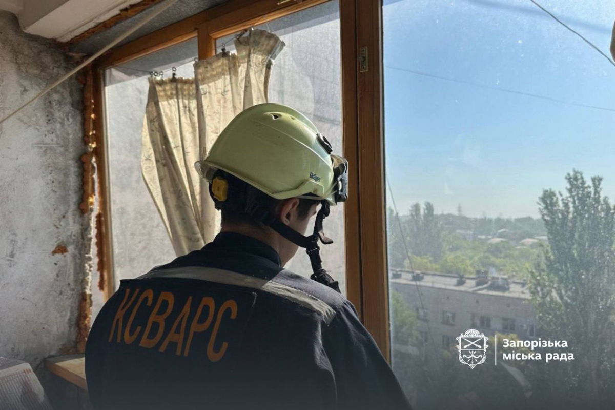 Військові рф завдали ракетного удару по Запоріжжю (фото)