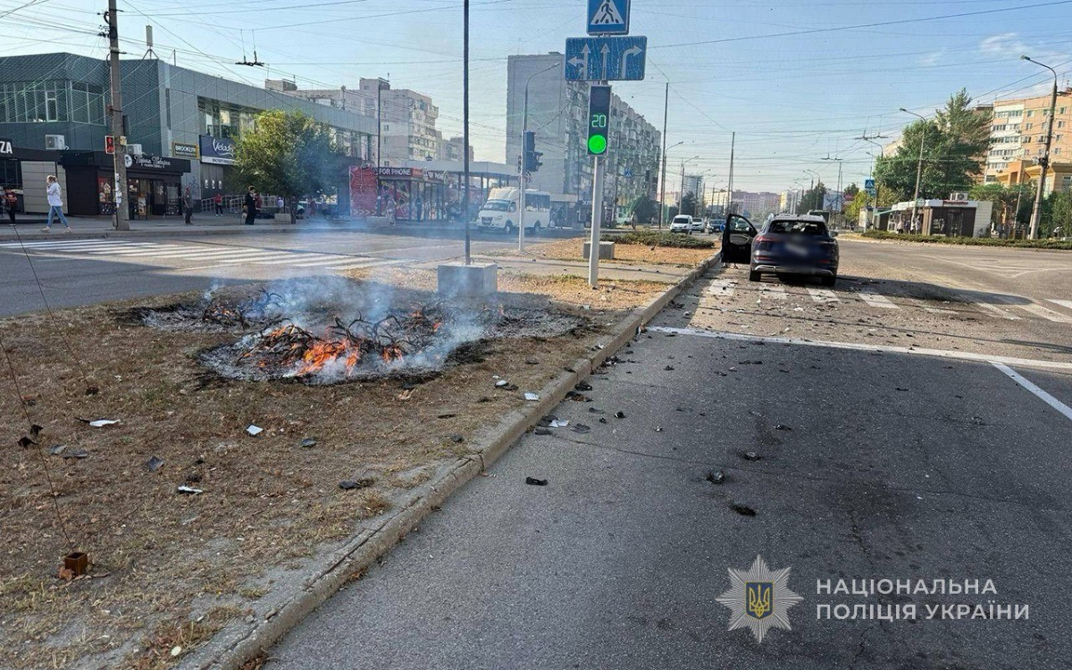 Атака дрона на Запоріжжя: одна людина отримала поранення (фото)