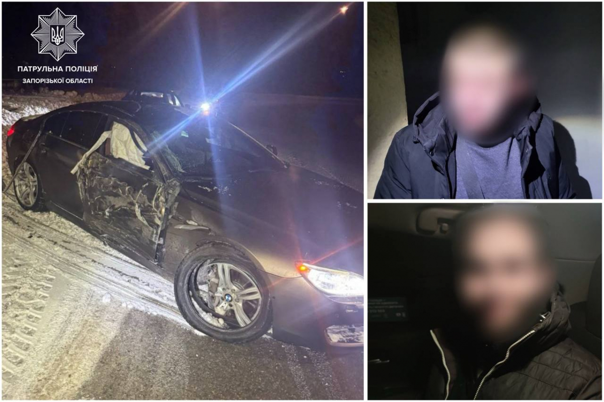 BMW, крадіжка курток і ДТП - як у Запоріжжі ловили "гонщиків" (фото)