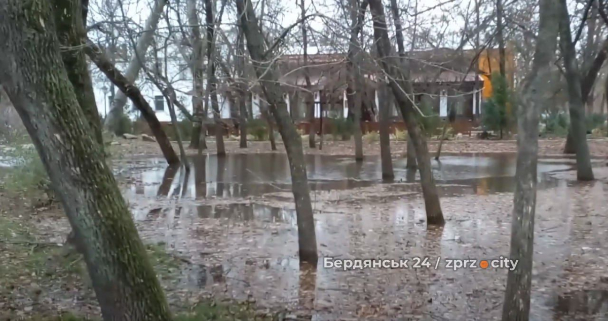 Води по коліно: в окупованому Бердянську вирує шторм - фото, відео
