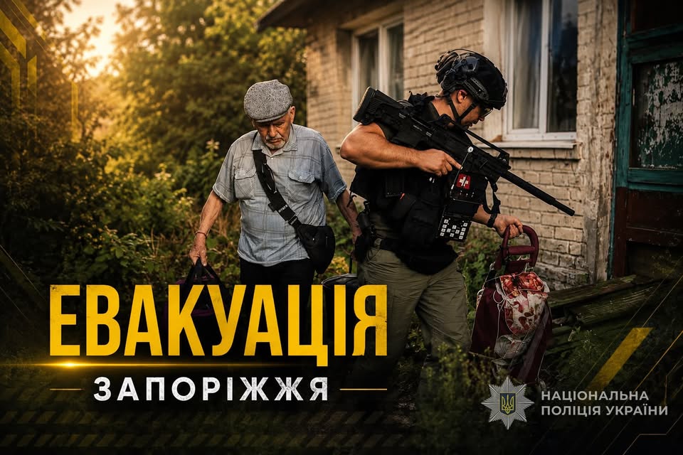 «Життя дітей понад усе»: поліцейські вивезли родину із села на Запоріжжі (відео)
