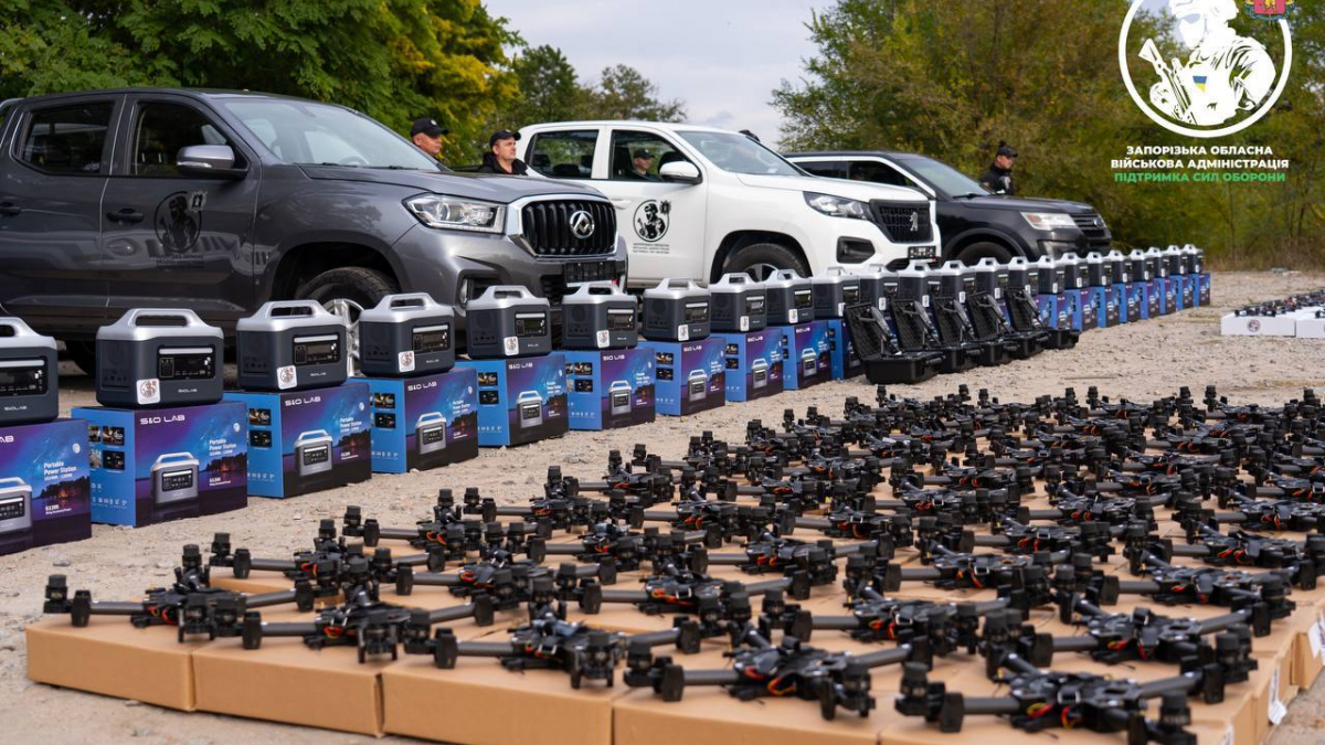 У Запоріжжі для  Нацполіції закупили  FPV-дрони, автівки та обладнання