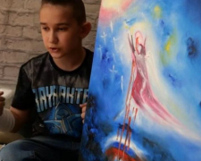 Хлопчик з окупованого Бердянська малює картини та допомагає українським військовим - фото, відео