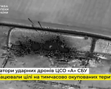 Під Мелітополем українські ударні дрони знищили російську військову базу (відео)
