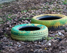 Покришки у дворі: мешканці Запоріжжя поскаржилися екологам на небезпечні відходи (фото)