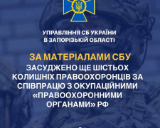Співпрацюють з росіянами - за матеріалами СБУ засудили шістьох правоохоронців із окупованої території Запорізької області