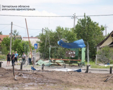 Наслідки обстрілу 7 червня в селищі Балабине